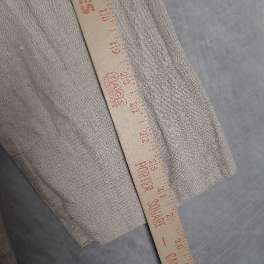 Flax Cream Button-Front V-Neck Tunic - Picture 13 of 16